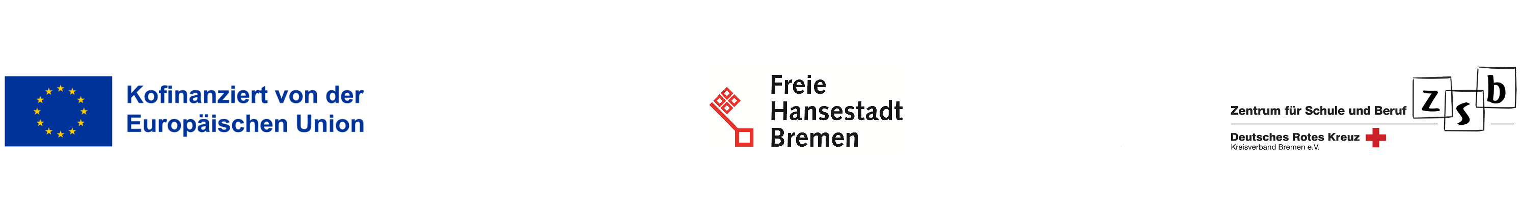 Logoleiste mit EU-, Bremen- uns ZSB-Logo