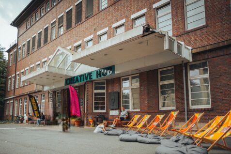 Eingang zum Creative Hub